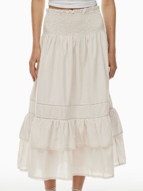 Aritzia Little Moon Nicoya Skirt - Ivory Long Maxi Skirt